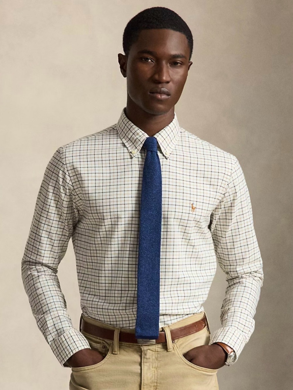 VTG POLO RALPH LAUREN PREPPY CLASSIC FIT LONG SLEEVE BUTTON-DOWN SHIRT NEW SzL